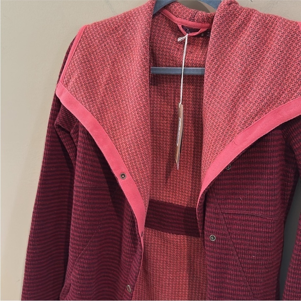 Prana Milana wool jacket red berry - Picture 3 of 4